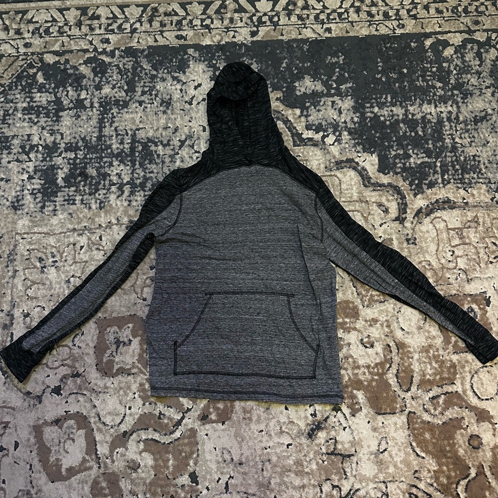Men's Charcoal Hooded Sweater